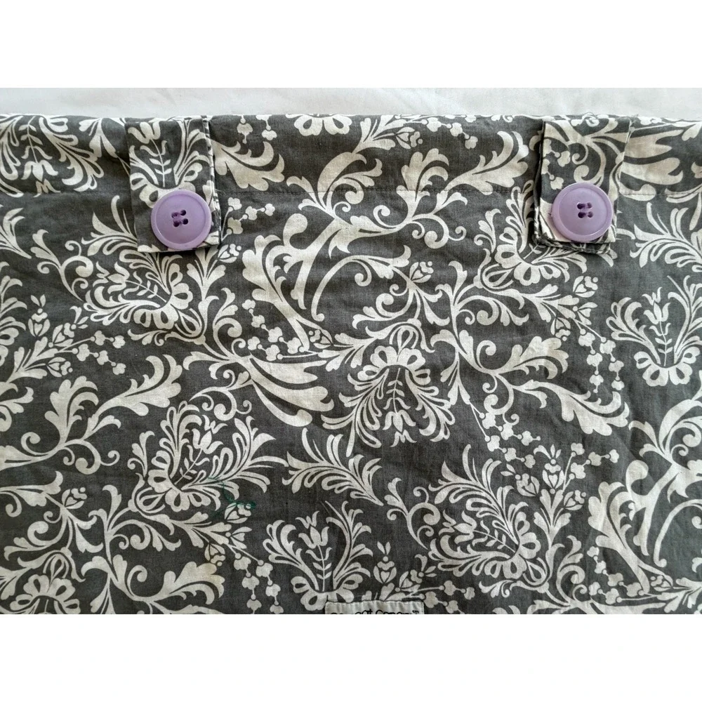 Carseat Canopy Carseat Cover for BABY‎ Lavender Purple Grey Floral SUPER SOFT